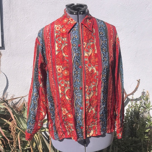 Vintage Tops - Vintage Woman’s Silk Blouse
